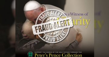 Donations to Corrupt Peter’s Pence Fund Fall Another Year