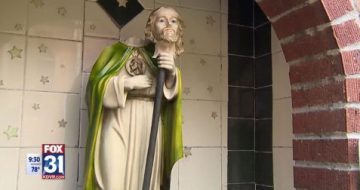WATCH: Vandals Behead St. Jude Statue Outside Historic Denver Church