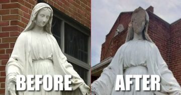 Allentown: Yet ANOTHER Statue of Mary Attempted to be Decapitated
