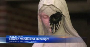WATCH: Chicago South Side Church Tagged With Graffiti
