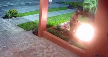 Video Shows Shirtless Man Attacking Statue of Destroying Sacred Sculptures Outside Florida Catholic Church