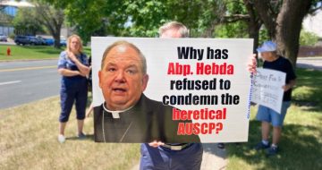 WATCH: Archbishop Hebda Refuses To Denounce Heretical Priest Association Meeting In His Archdiocese
