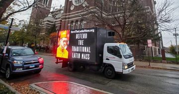 Cardinal Cupich Targeted with ‘Save the Latin Mass’ Billboard Campaign