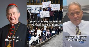 Parents Protest Cupich's Removal of School Principal Who Ended Mask Mandate At His School