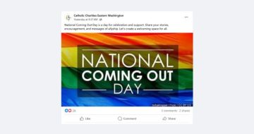 Catholic Charities of Eastern Washington Celebrates ‘National Coming Out Day’