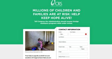 Catholic Relief Services and U.S. Bishops Quietly Launch Online Campaign to Halt Deep Cuts