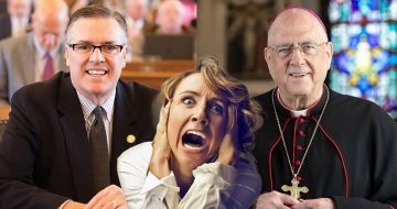BRAVO! Liberal Reporter Melts Down After Kansas Catholic Conference Supports Trump Deportations