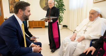 Meeting With Vice President Vance: Pope's Last Official Act?