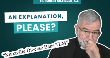 WATCH: Fr. Robert McTeigue Says An Explanation Is Needed For TLM Suspension