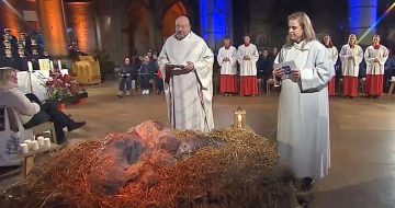 Christmas Mass Broadcast by German Television Depicted Jesus as a Slimy Monster