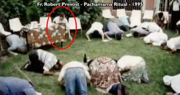 As a Priest, Pope Leo Knelt and Prostrated Himself Before Pachamama in 1995
