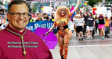 WATCH: Archbishop Casey BANS Catholic Men From Praying On Steps of Cathedral During Pride Parade